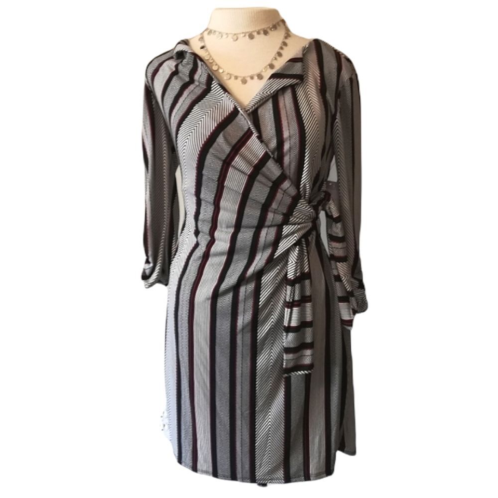Liz Claiborne Faux Wrap Career Interview Classic Dress